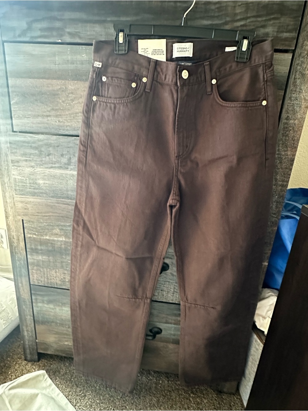Citizens Of Humanity Relaxed Miro in Dark Brown - Picture 7 of 15